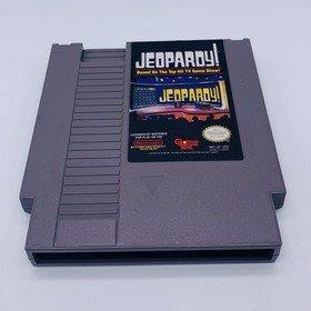 Lot of 2 Wheel of Fortune Family Edition and Jeopardy NES - Cart Only Tested