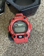 Casio G Shock Mens Watch Red G-7900 Moon Tide Graph 