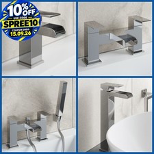 Waterfall Bathroom Taps Chrome Basin Mixer Bath Filler Shower Deck Tap Sets