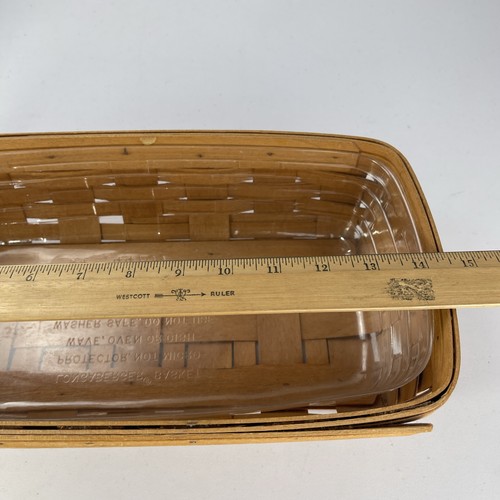 Longaberger Lined Bread Basket W/ Brick Warming Stone 30074 W/ Box & Care Manual - Picture 21 of 23