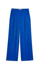 Mango Women’s Blue Silk Pants Size M