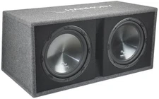 Harmony Audio HA-RD12 Car Rhythm Loaded Dual 12" Vented 1200W Sub Box Enclosure
