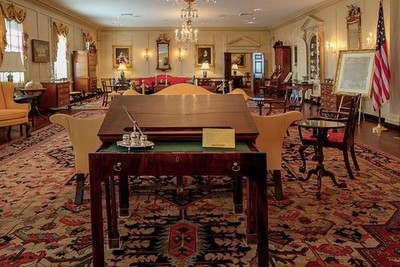 Washington DC John Quincy Adams State Drawing Room Desk 2016 Diplomatic Room