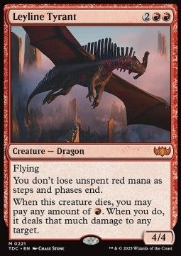 Magic/MTG Leyline Tyrant TDC-221 Mythic Englisch Neu
