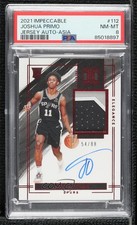 2021-22 Impeccable Elegance Rookie Jersey Asia 54/88 Joshua Primo PSA 8 Auto dq2