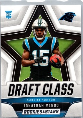 Jonathan Mingo 2023 Panini Rookies & Stars #DC-11 Draft Class Carolina Panthers