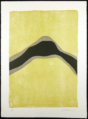 ''Fiume notturno'' 1970 Grosse Lithogr Giuseppe SANTOMASO (1907-1990) handsigniert