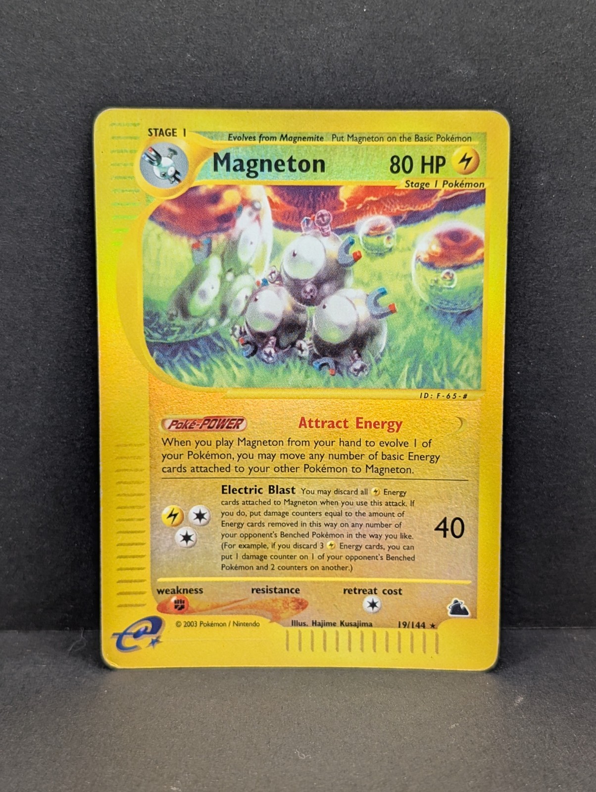 Magneton 19/144 Reverse Holo Rare Skyridge Vintage Pokemon TCG MP+
