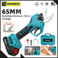 50mm Akku Astschere Stschneider Rebschere Gartenschere Astschneider mit 2 Akkus