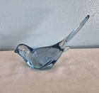 Fenton Art Glass Blue Bird Of Happiness Figurine Longtail