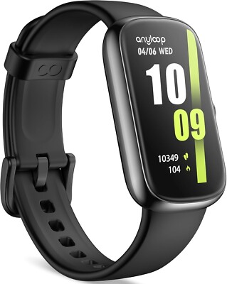 ANYLOOP Fitness Tracker 24/7 Heart Rate/SpO2/Sleep Monitor Calorie Count IP68