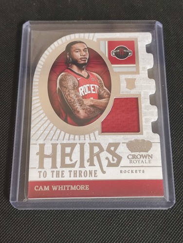 2023-24 heirs to the throne cam whitmore rc #ht-cam rockets crown royale panini