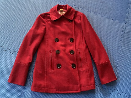 JAG Women's Red Wool Blend Coat Size 8 