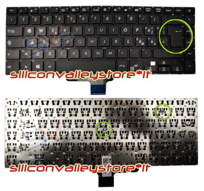 Tastiera Italiana Per Notebook ASUS X54H Series, Layout Italiano, Tasti A Discesa, Colore Nero, Ricambio