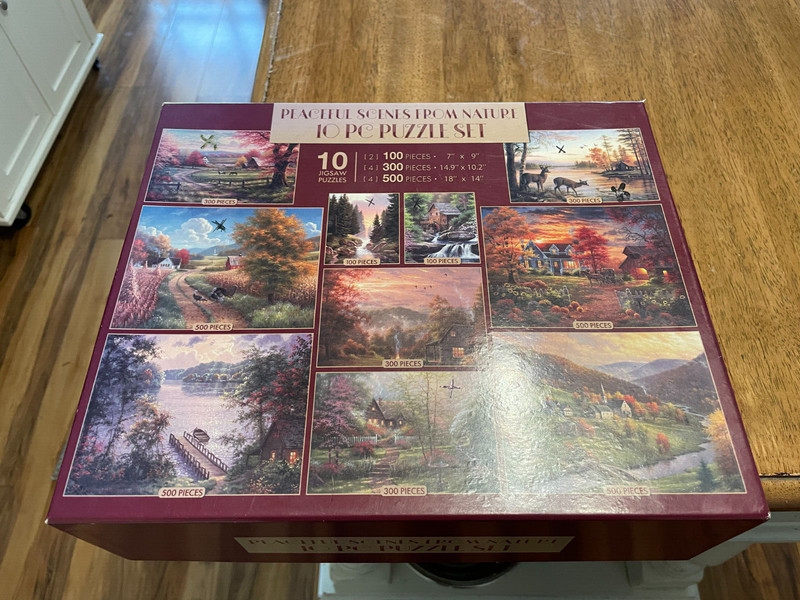 Peaceful Scenes of Nature 10 PC Puzzle Set