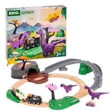Brio 36094 Dinosaur Adventure Set Brachiosaurus Pteranodon 21 Pieces 3 NEW 