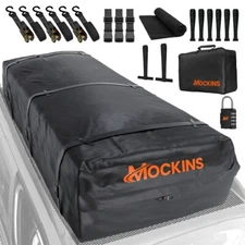 Mockins 50 Cu Ft. Waterproof Roof Cargo Bag (85"x 50"x 20") with Accessories