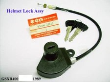 Suzuki GSX-R400 Helmet Lock with Keys NOS GSXR400 Genuine Key Lock 95700-32810