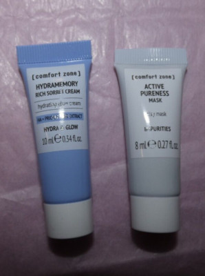 NEW SEALED COMFORT ZONE Active Pureness Clay Mask  Hydramemory Rich Sorbet Cream