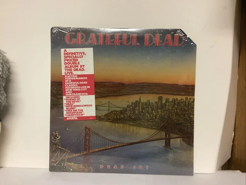 GRATEFUL DEAD DEAD SET 2 LP 1981 SEALED FIRST PRESS SHRINK HYPE CUT CORNER FOTD!
