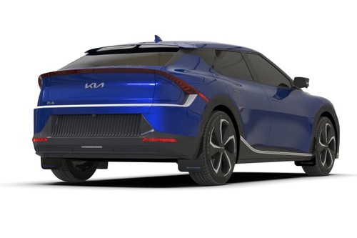 Rally Armor Fits 22-23 Kia EV6 Black UR Mud Flap Dark Grey Logo - Picture 6 of 6