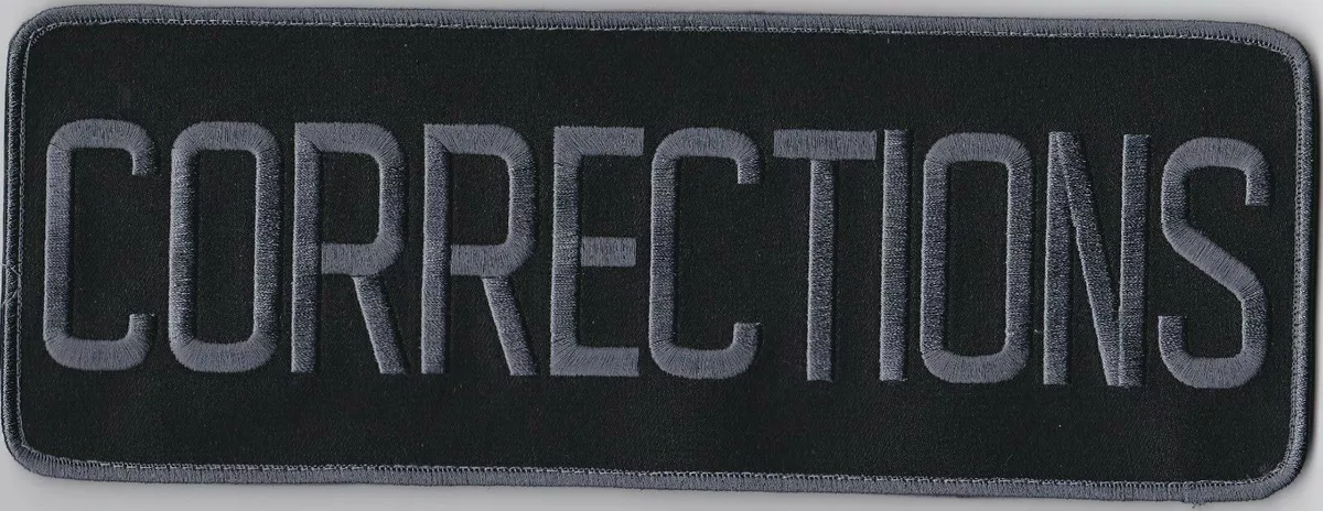 Corrections vest best sale patch