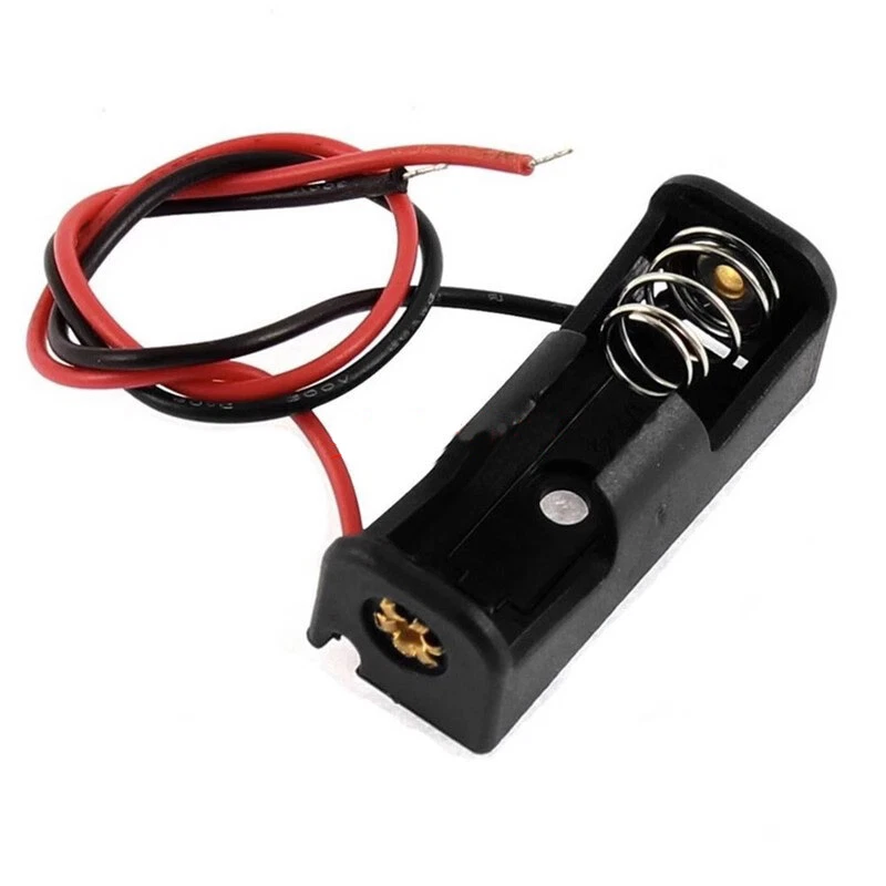 5/10/20/50/100Pcs 1 23A Battery 12V Clip Holder Box Case With Lead Wire Black - Image 3 of 4