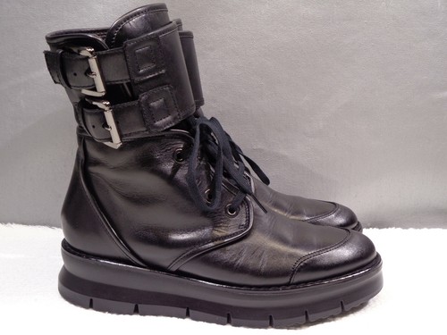 WOMENS 40 GEOX PORTHYA BLACK LEATHER 