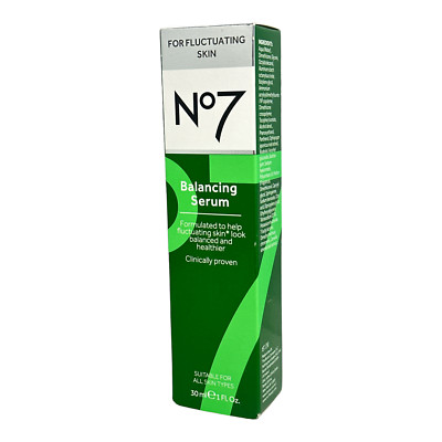 No7 Balancing Serum For Fluctuating Skin -All Skin Types- 30ml/1fl.oz New In Box