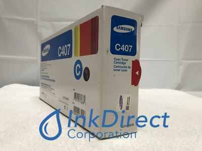 Genuine Samsung CLTC407S CLT-C407S C407 Toner Cartridge Cyan CLX 3185FW 3185N 31