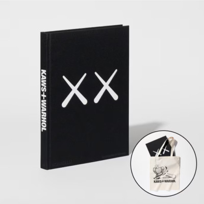 KAWS + WARHOL x UNIQLO UT Collcetion Art Book & Shoulder Bag New