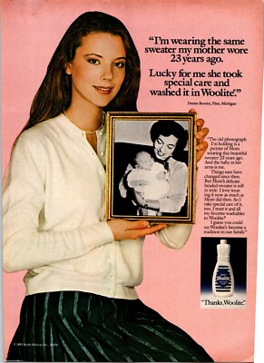 Woolite Original Vintage Print Ad 1984