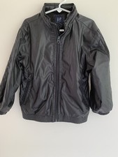 Gap Kids Mesh Lined Black Hooded Windbreaker Jacket Size XS 4-5 Yrs