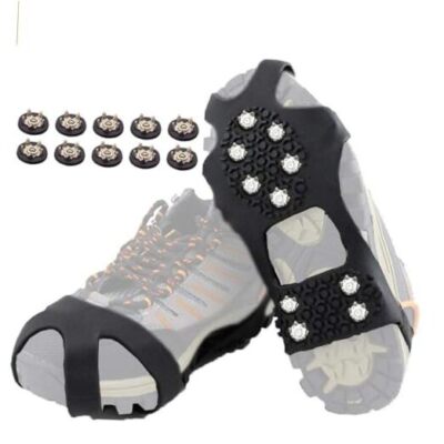 Ice Cleats for Shoes and Boots, Ice Snow Traction Cleats Grippers, Non Slip 