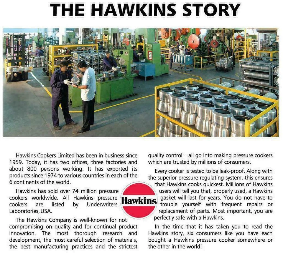 Hawkins Contura Stainless Steel 5 L Induction Bottom Inner Lid Pressure-kKR - image 2 of 4