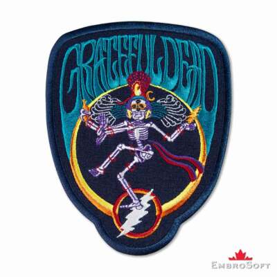 Grateful Dead Dancing Shiva Music Rock Band Embroidered Patch Iron On 4''x5.1''