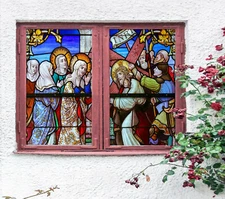 3D Faith Believer ZHUA037 Window Film Print Sticker Cling Stained Glass UV Zoe