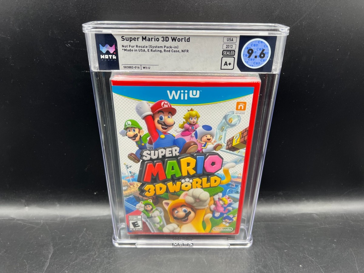 Super Mario 3D World Nintendo Wii U WATA 9.6 A+ FACTORY