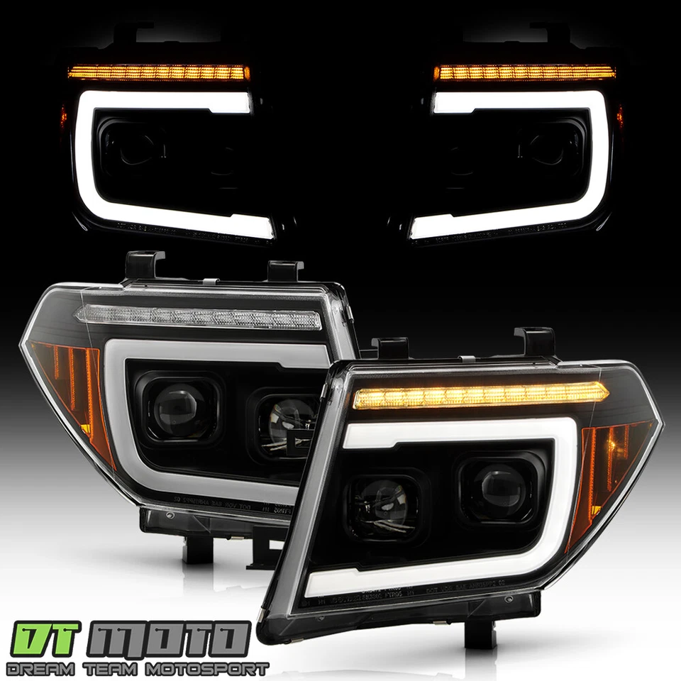 Faros proyectores dobles LED animación saludo Nissan Frontier 2005-2008 Foto 2 de 4