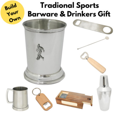 Traditionelles Sport Barzubehör & personalisierte Trinkgeschenke