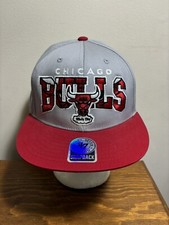47 Forty Seven Brand NBA Chicago Bulls Windy City Gray Red Cap NBA Snapback Hat