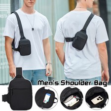 Men's Chest Bag Small Oxford Shoulder Crossbody Bags Mini Sports Cross Phone Bag