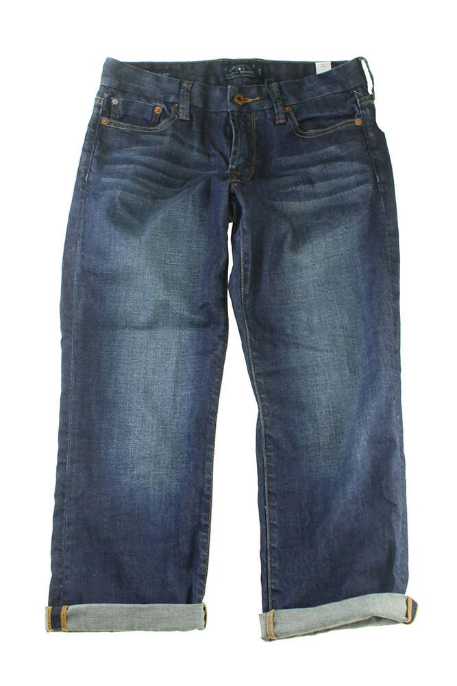 Jean Femme Lucky Brand Sweet Crop - Taille 31, Coupe Droite, Couleur Bleu Délavé - Occasion Très Bon état