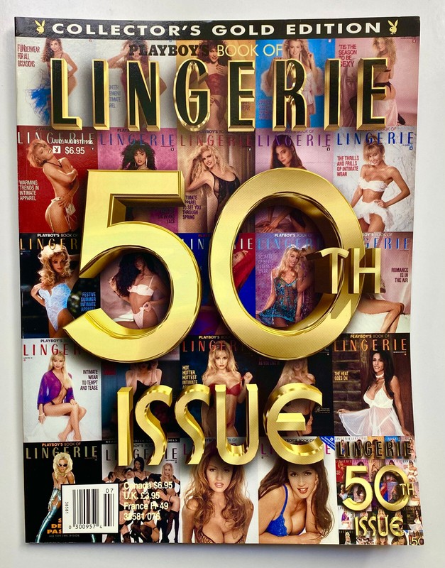 Playboy's Book Of Lingerie 50Th Issue Magazine July/August 1996 Like New