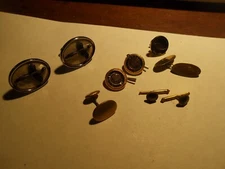 Junk Drawer Lot Jewelry Pins Cufflinks And Misc.