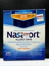 Nasacort 24Hr Allergy Relief Nasal Spray(2x120=240 Sprays)Non-Drowsy Exp.06/2025