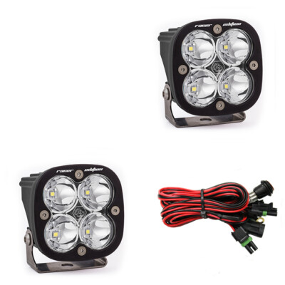 Baja Designs Squadron Racer Edition Clear 4300 Lumens LED Spot Light Pods - Pair