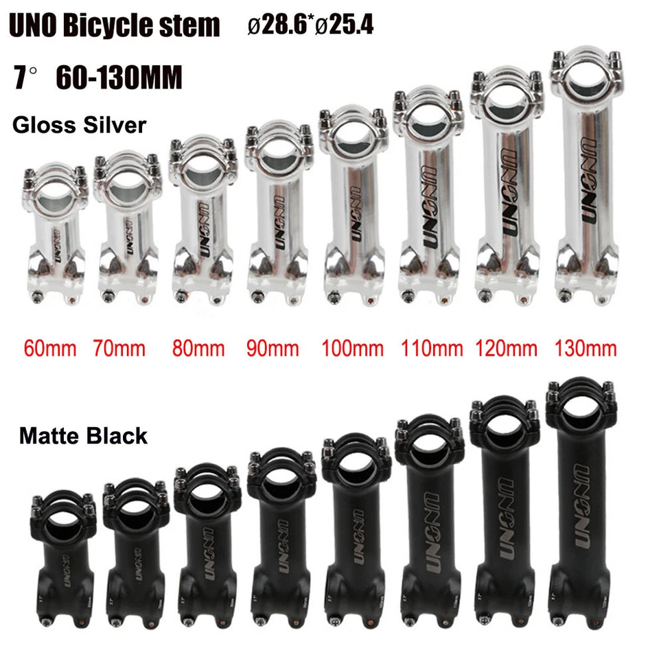 UNO 7° 17° 35° 自行车杆 25.4*60-135 毫米自行车车把杆杆山地车配件 — 第 3/4 张图片