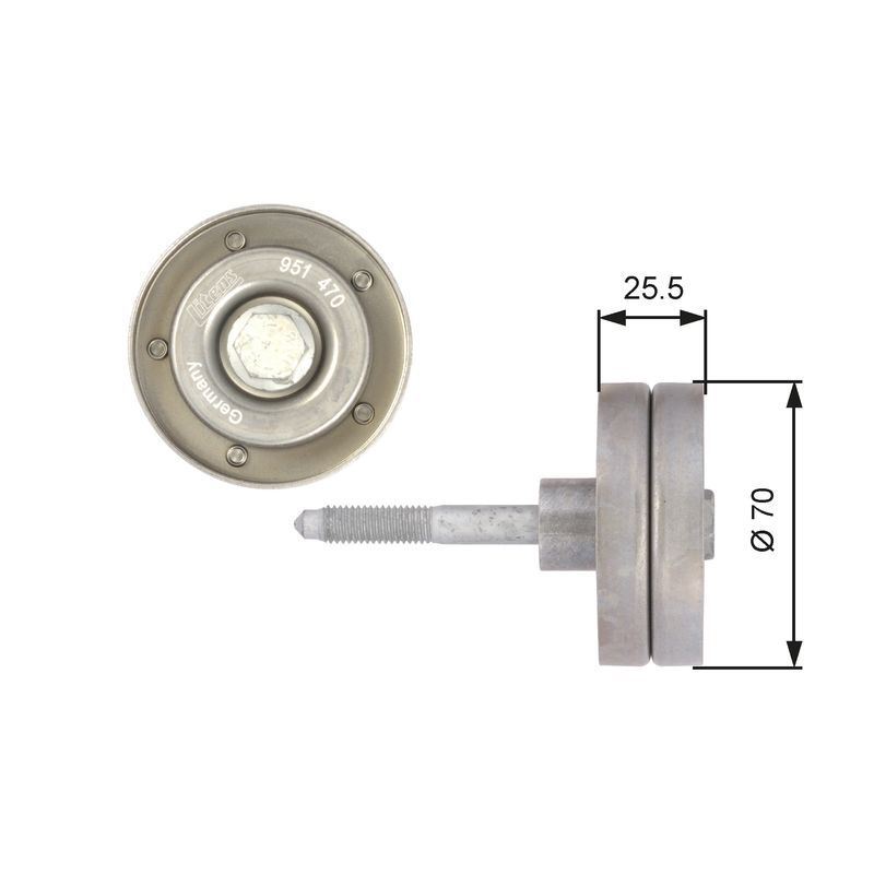 GATES-OE T36382 Deflection/Guide Pulley, V-ribbed belt for AUDI,SEAT,SKODA,VW - Image 16