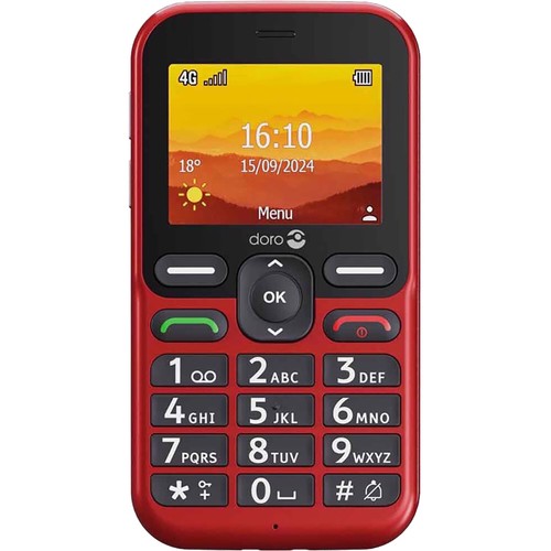 Doro Leva L10 4G Red 128MB + 64MB Single-SIM Factory Unlocked SIMFree NEW - Picture 2 of 5